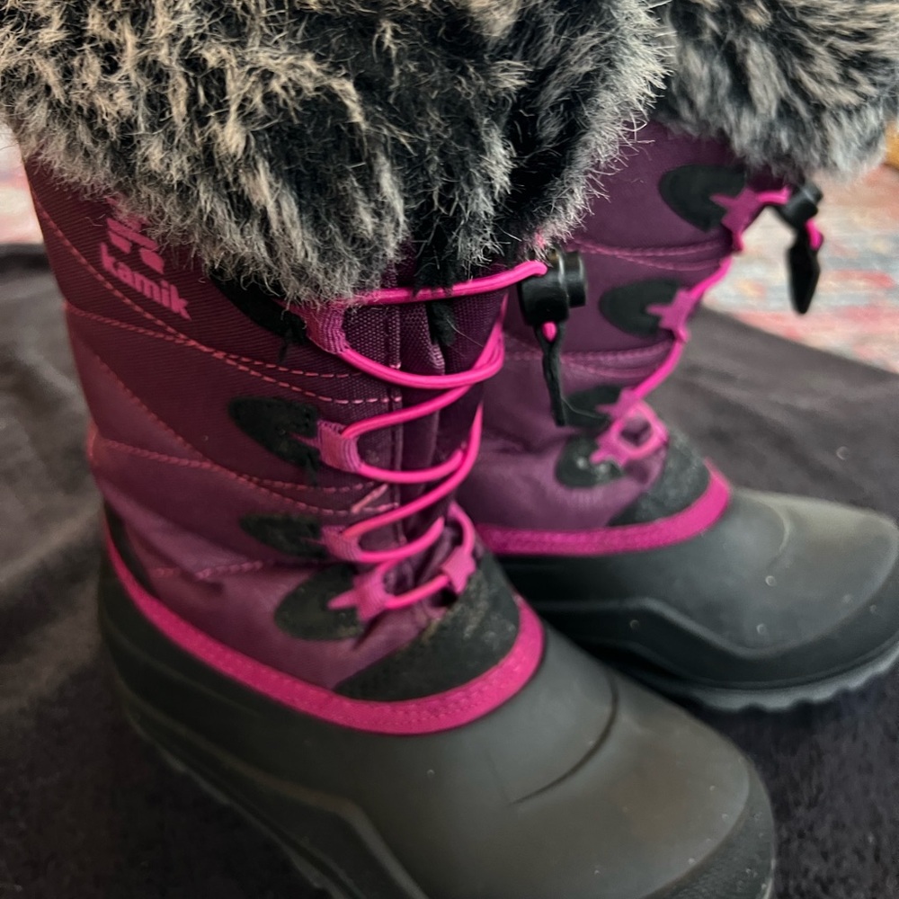 Kamik Purple and Black Winter Boots
